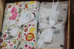 Bib, Burp Cloth, and Blanket Set