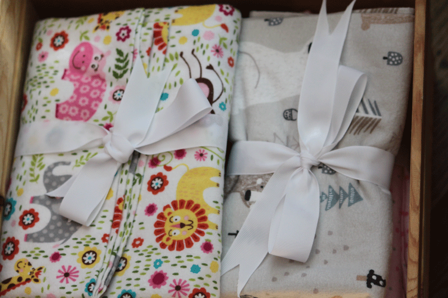 Bib, Burp Cloth, and Blanket Set